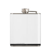 Classy Tuxedo Grooms Wedding Heupfles (Achterkant)