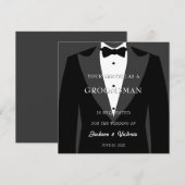 Classy Tuxedo Groomsman Kaart (Voorkant / Achterkant)