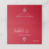 Classy Two Color's gevouwen plaats kaart Plaatskaartje (Buitenkant ongevouwen)