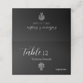 Classy Two Color's gevouwen plaats kaart Plaatskaartje (Buitenkant ongevouwen)