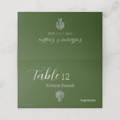 Classy Two Color's gevouwen plaats kaart Plaatskaartje (Buitenkant ongevouwen)