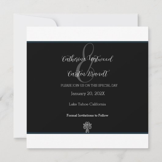 Classy Two Colour's Save The Date (Achterkant)