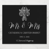 Classy Two Colour's Sparkling Wijnetiket (Enkel label)