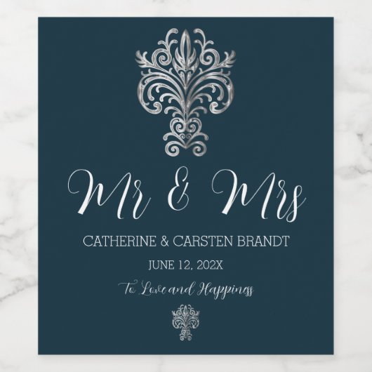 Classy Two Colour's Wijn Etiket (Enkel label)