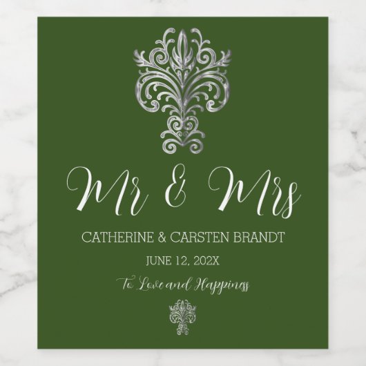 Classy Two Colour's Wijn Etiket (Enkel label)