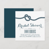 Classy Tying the Knot Bridal Shower Invitations Kaart (Voorkant / Achterkant)