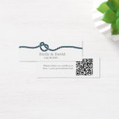 Classy Tying the Knot Wedding Website Insert Kaart (Bureau)