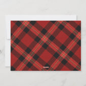 Classy Typography Fotocollage Rode Kerst Feestdagenkaart (Achterkant)