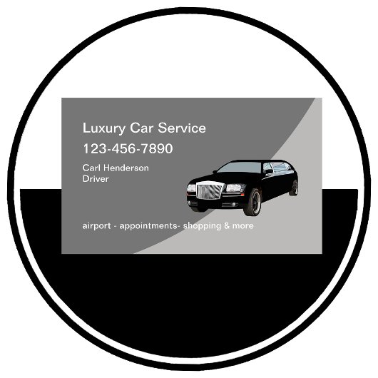 Classy Uber Driver Car Service Visitekaartje