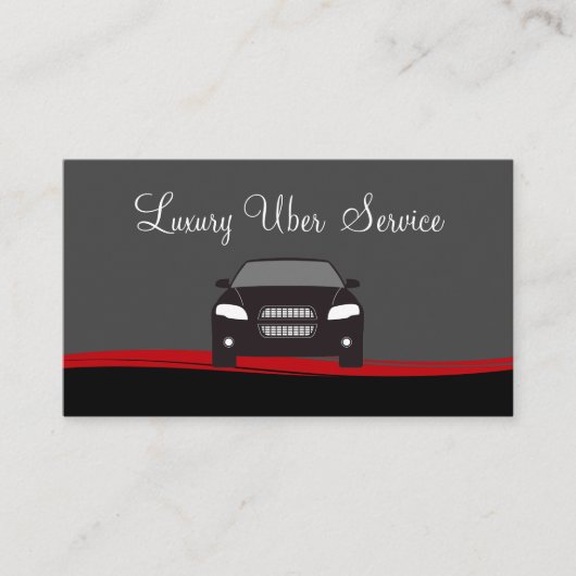 Classy Uber Driver Glanzende Visitekaartjes (Voorkant)