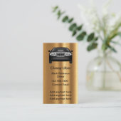 Classy Uber Driver Gouden Toon visitekaartjes (Staand voorkant)