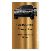 Classy Uber Driver Magnetische Visitekaartjes Magnetisch Visitekaartje (Voorkant Verticaal)