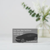 Classy Uber Driver Ride Hailing Visitekaartjes (Staand voorkant)