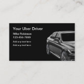 Classy Uber Driver Ride Hailing Visitekaartjes (Voorkant)