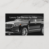 Classy Uber Driver Transportation Business Cards Visitekaartje (Voorkant)