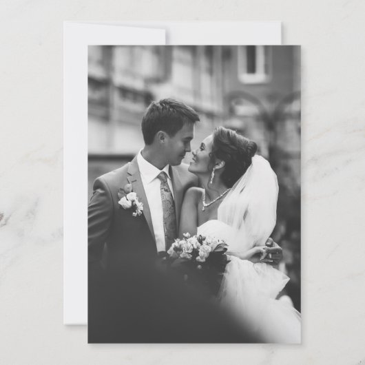 Classy unieke smaragdgroene bruiloft kaart (Achterkant)