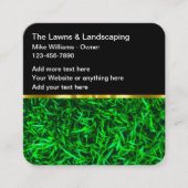 Classy Unique Lawn Landscaping Vierkante Visitekaartje (Voorkant)