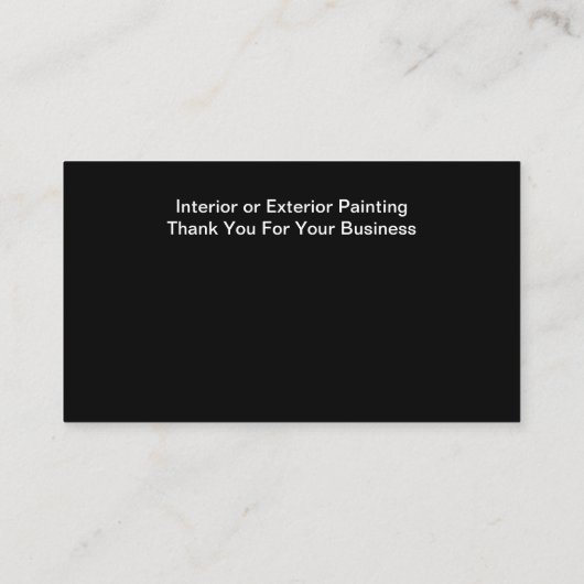 Classy Unique Painter Visitekaartjes (Achterkant)