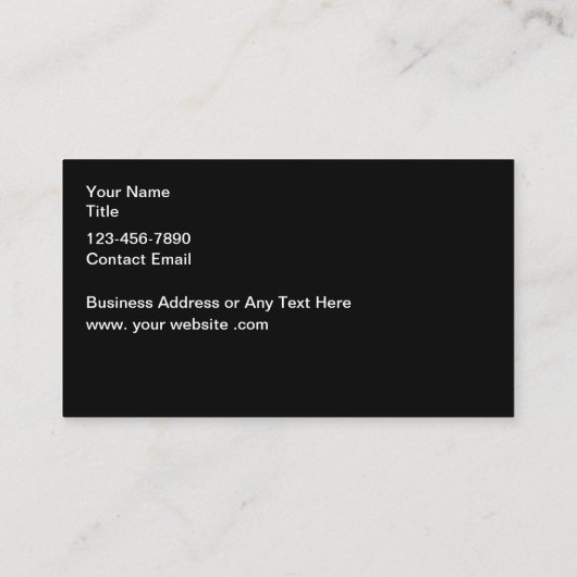 Classy Unique Visitekaartjes Gold Tone (Achterkant)