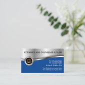 Classy Upscale Attorney at Law Visitekaartje (Staand voorkant)