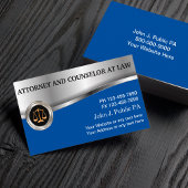 Classy Upscale Attorney at Law Visitekaartje