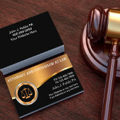 Classy Upscale Attorney Business Card Template Visitekaartje
