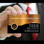 Classy Upscale Attorney Business Visitekaartje