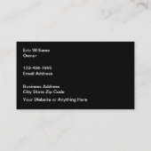 Classy Upscale Automotive Visitekaartjes Unique (Achterkant)