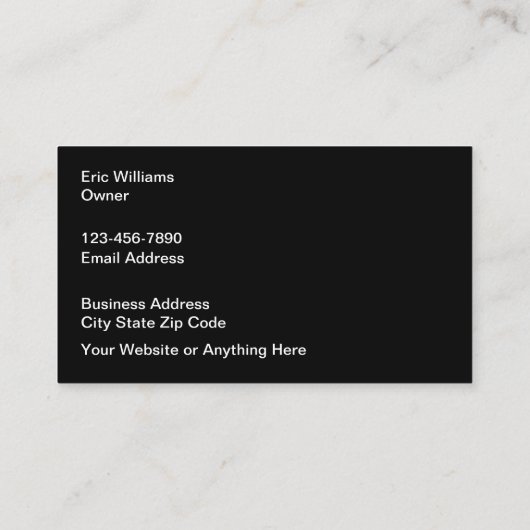 Classy Upscale Automotive Visitekaartjes Unique (Achterkant)