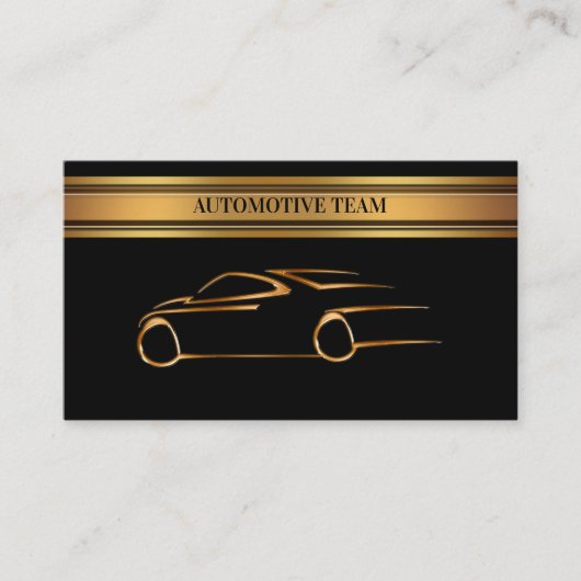 Classy Upscale Automotive Visitekaartjes Unique (Voorkant)