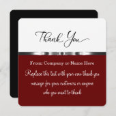 Classy Upscale Hartelijk dank met enveloppen Bedankkaart (Voorkant / Achterkant)