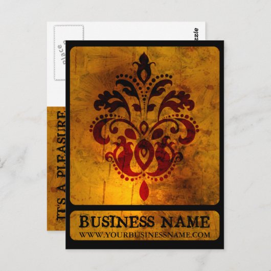 Classy Upscale Moderne Briefkaarten (Voorkant / Achterkant)