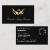 Classy Upscale Notary Services Visitekaartjes (Voorkant / Achterkant)