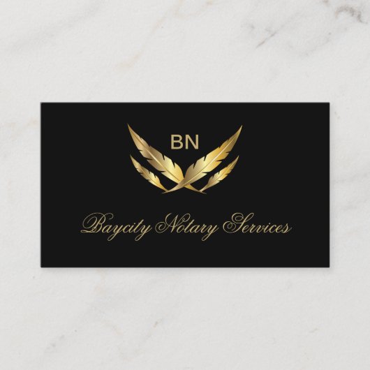 Classy Upscale Notary Services Visitekaartjes (Voorkant)