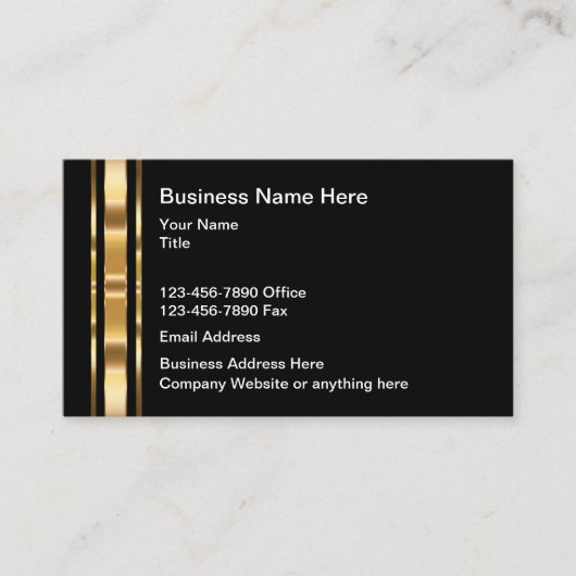 Classy Upscale-Visitekaartjes Visitekaartje (Voorkant)