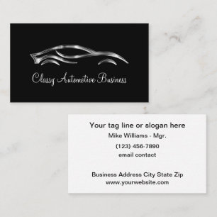 Classy Upscale Visitekaartjes voor autothema's