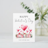 Classy Valentijnsdag onroerend goed promotioneel Feestdagenkaart (Staand voorkant)