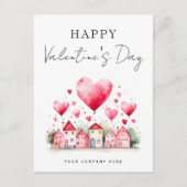 Classy Valentijnsdag onroerend goed promotioneel Feestdagenkaart (Voorkant)