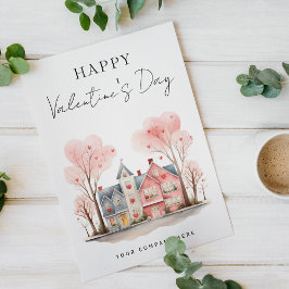 Classy Valentijnsdag onroerend goed promotioneel Feestdagenkaart