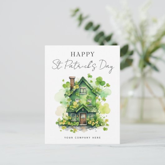 Classy Valentijnsdag onroerend goed promotioneel Feestdagenkaart (Staand voorkant)