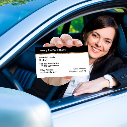 Classy vastgoed afgeronde hoek Visitekaartjes