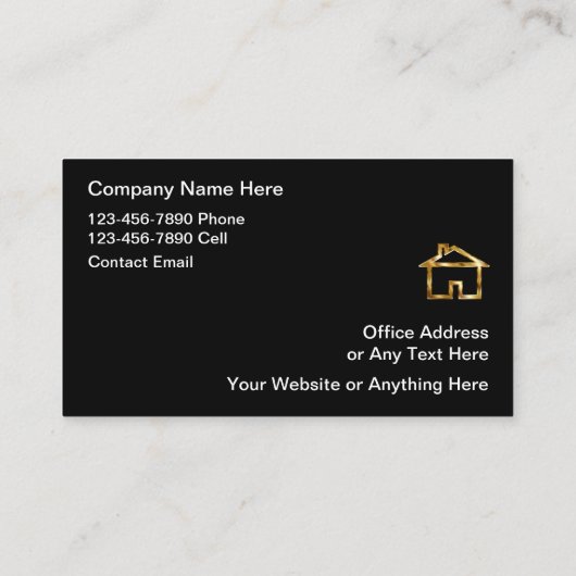 Classy Vastgoed Luxe Visitekaartjes (Achterkant)