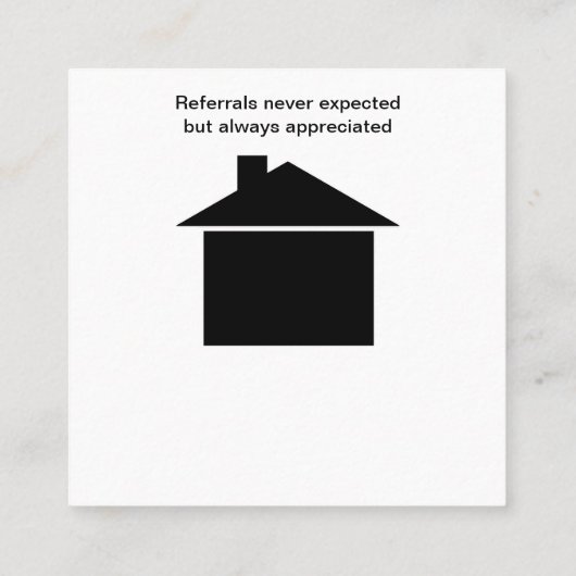 Classy vastgoedmakelaar Upscale Visitekaartjes (Achterkant)