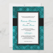 Classy Velvet Wedding Invitations Kaart (Voorkant)