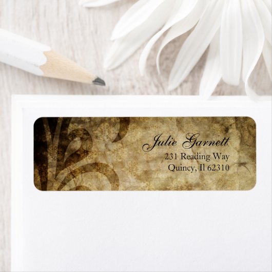 Classy verfijnde wervelfluer etiket (Insitu)