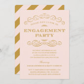 CLASSY-VERLOVING | INVITE VAN DE BETROKKENE KAART (Voorkant / Achterkant)