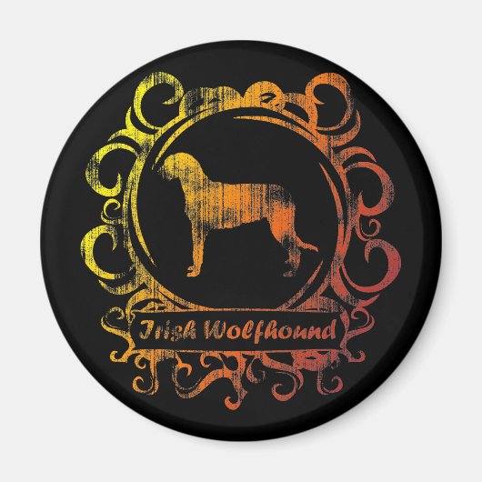 Classy Verweerde Ierse Wolfhound Magneet (Voorkant)