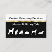 Classy Veterinarian Visitekaartjes (Voorkant)