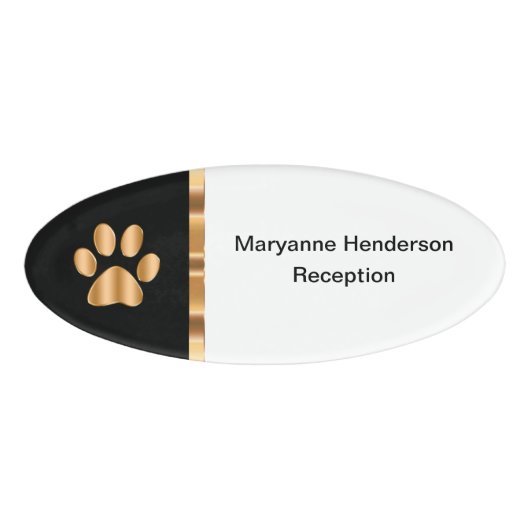 Classy Veterinary kantoor Personeelsnaam Naambadge (Voorkant)