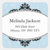 Classy vierkante adreslabels vierkante sticker (Voorkant)